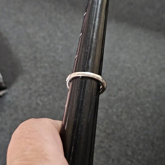 Sterling Silver Cushion Amethyst & White Zircon Ring Sz 6 Statement Birthstone - Picture 2 of 9